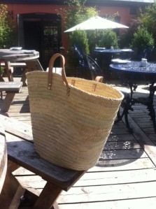 Market baskets in pub garden 3